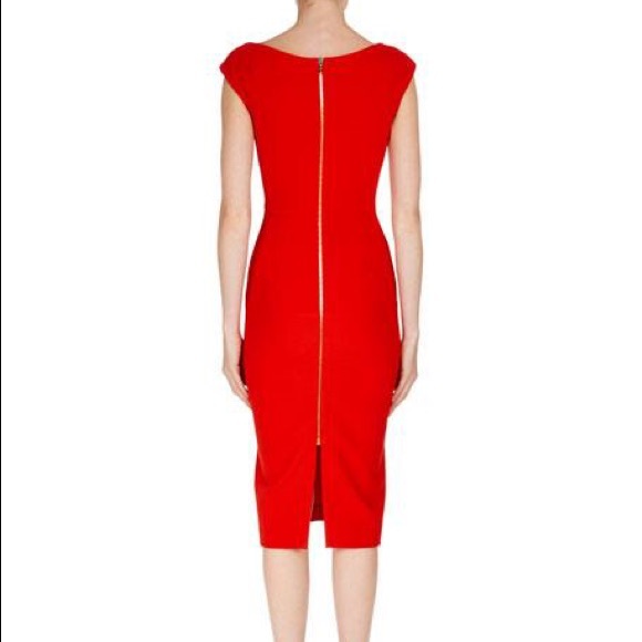 🎉 Roland Mouret red Matlock dress - Picture 5 of 11